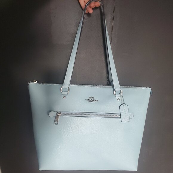 Light blue Coach tote - Picture 2 of 11